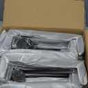 Amagabeli 6ft Firewood Rack Outdoor Heavy Duty Fire Wood Rack Log Holder Organizer Stand for Fireplace Indoor Adjustable Metal Wood Pile Lumber Storage Organizer Stacker for Patio Porch Black