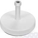 FRUITEAM 40lb Capacity Fillable Umbrella Base, Sand Filled Heavy Duty Patio Outdoor Umbrella Stand for Garden, Lawn, Deck, Poolside, White