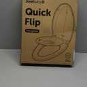 Quick Flip Elongated Toilet Seat with Built-In Potty & Splash Guard for Toddler Training, Slow Close - Jool Baby