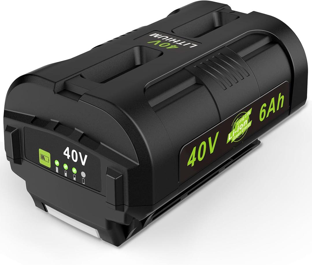 OP4060 40V 6.0Ah Lithium Battery Replacement for All Ryobi 40-Volt Power Tools OP4015 OP4026 OP40201 OP40261 OP4030 OP4040 OP40401 OP4050 OP40501 OP4050A OP40601 OP4060A RY40200 RY40403 RY40204
