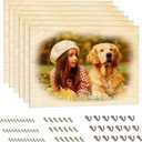 HYHOSHI 6 Pack Sublimation Wood Photo Blanks, 11.8" x 15.7" Unfinished Wood Hanging Board With Hooks for Home Decor, Heat Transfer DIY Design