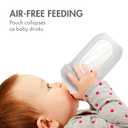 Boon Nursh Bottles - Silicone Baby Bottles Help Ease Colic Symptoms - Formula and Breast Milk Only Touch Food-Grade Silicone - Medium Flow - 8 Oz - Speckle