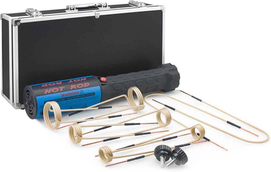 Heater Induction Tool - 1200W 110V Handheld Heater Bolt Removal with 8 Coils and Portable Storage Box, handhotrod (Black) Heater Induction Tool - 1200W 110V Handheld Heater Bolt Removal with 8 Coils and Portable Storage Box, handhotrod (Black)