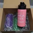 Pinkunn 10 Pack Water Bottles Bulk Appreciation Thank You for Being Awesome Gifts 17 Oz Personalized Aluminum Water Bottles Lightweight Sport Tumbler for Group Gift Party Favors (Bright Color)