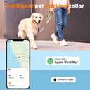 2-in-1 GPS Tracker for Dogs: Smart Pet Collar with Real-Time Tracking,No Monthly Fee/Subscription (iOS Only) Waterproof, Anti-Lost,365-Day Long Battery Life GPS Tracker Dog Collar(Tracker Included), Size: L(12.5''-21'')