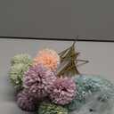 Suncalla 36 Pcs Pastel Artificial Chrysanthemum Flowers Faux Flower Ball Bouquet Silk Fake Marigold Mum for Easter St Patricks Day Spring Wedding Decor Floral Arrangement Table Centerpiece