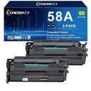 58A CF258A Toner Cartridge Black (with Chip) Compatible Replacement for HP 58A CF258A 58X CF258X Toner Use for LaserJet Pro MFP M428fdw M404dn M404n M404dw M428fdn M430f M406dn Printer (2 Pack)
