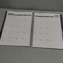 Dunwell 2026-2027 Academic Year Planner 8.5x11, July 2026 to June 2027, Weekly Monthly Agenda with Laminated Tabs, Daily Professional Organizer, Notes (Charcoal Gray)