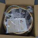 Gold Chandeliers for Dining Room, 15" 4-Light Modern Drum Chandelier Light Fixtures for Dining Room, Kitchen Island, Over Table, Entryway, Foyer, E12