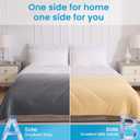 Bearhug Cooling Blanket - Cooling Comforter Twin Size 60x90 Inches Soft Breathable Dual-Toned Gradient Yellow & Gray, The Cold Blanket and Cooling Comforter for Hot Sleepers Q-Max>0.45