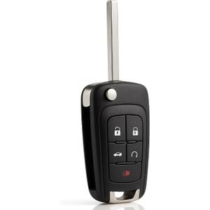 Flip Key Fob Replacement Fits for Chevy Cruze Equinox Camaro Impala Malibu Sonic GMC Terrain Buick Regal Verano Encore Allure Lacrosse 2010-2019 with FCC ID: OHT01060512 (1)
