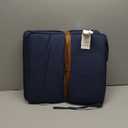 Klear Vu Porch Rocking Chair Cushion Set for Indoor and Outdoor Use, Assembled in The USA, Easy to Clean Stylish Seat and Back Pads with Fabric Ties, 20" x 17" x 2", Solid Indigo