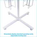 SSWBasics Rotating Greeting Card Rack - 48 Pocket - Overall Dimension: 65H x 16D - 48 Pockets Total (Each 5W x 7H x 1 5/8D) - Perfect for Thrift, Retail, Grocery, and Convenience Stores