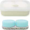 Bathroom Organizer 1PCS Solid Shampoo Bar Holder, Large Leakproof Travel Soap Case