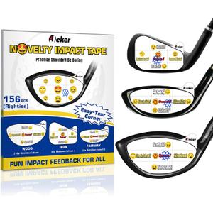 Golf Impact Tape - High-Resolution Strike Stickers for Iron, Wood & Fairway Clubs, Non-Residue, Swing Training Aid Impact Labels