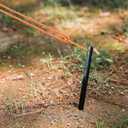 TRIWONDER Aluminum Tent Stakes Pegs & Reflective Guylines with Tent Cord Tensioners for Camping, Hiking, Backpacking (Orange)