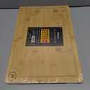 Riveira Wood Cutting Board  Gourmet Bamboo Grandeur: 15 x 10 Inches Wooden Cutting Boards For Kitchen  Natural Cutting Boards For Kitchen  Innovative Juice Grooves Non Toxic Cutting Board