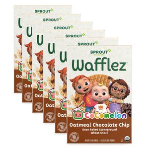 Sprout Organics, Toddler Snacks, Oatmeal Chocolate Chip, Single Serve Waffles (50 Count)
