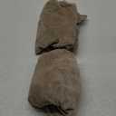 Havawish Large Velvet Dining Room Chair Seat Covers with Armrest Dining Chair Slip Covers Protectors (Taupe,2 Pcs)