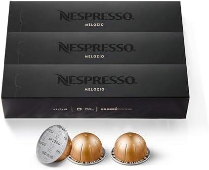 Nespresso Capsules Vertuo, Melozio, Medium Roast Coffee, 30-Count Coffee Pods, Brews 7.8oz. BB 02/28/27