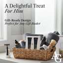 ADELEGOURDAIN Self-Care Kit for Men Set with Shave Balm and After Shave Lotion - Shave Balm for Sensitive Skin - Birthday Gift Idea for Him - 2 x 3.4 fl oz Razor Burn Cooling & Soothes Skin