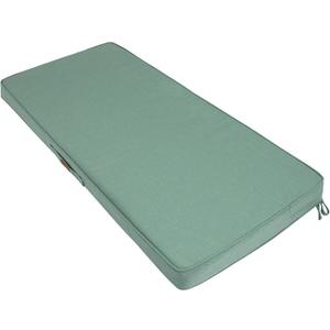 FUNHOME Outdoor Bench Cushion 42 x 18 Inch, Water-Resistant Patio Furniture Cushions, Thickened Sponge Filling Garden Sofa Settee Couch Swing Pads with Handle and Adjustable Straps-Aqua Leala