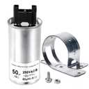 W11395618 W11162560 W10625046 W10866250 Washing Machine Run Capacitor Fit for Whirlpool Maytag Kenmore Washer Capacitor 50uf Replacement Washer Parts W10390446 WPW10625046 W10843769 W11315694