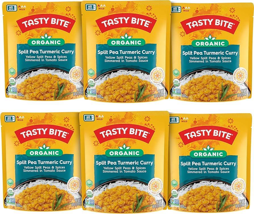 Tasty Bite Organic Jodhpur Lentils, 10 Ounce, Pack of 6, Ready to Eat, Microwavable Entree, Vegan ( 6 Count ) BBD:04-30-2027
