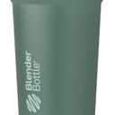 BlenderBottle Sport Sleek Shaker Cup Insulated Stainless Steel Water Bottle with Wire Whisk, 25-Ounce, (Green) Seaglass