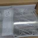 8" White Dryer Vent Cover - 304 Stainless Steel Wall Cap, Screen and Damper