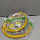 AMI PARTS 72" Flexible Gas Line Kit Yellow Coated, Gas Hose Connector Kit for Dryer, Stove, Water Heater,5/8" OD(1/2" ID) Stainless Steel Gas Line with Connector 1/2" MIP &1/2"FIP & 3/4"MIP Fitting