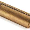 khtumeware 10 Pack 4"(102mm) Vintage Drawer Pulls Antique Brass Cabinet Bin Cup Pulls Kitchen Hardware Cabinet Handles Drawer Handles Knobs.