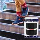 Outdoor Stair Treads Non Slip 30" x 6" 12-Pack Waterproof 80-Grit Grip Strips for Wooden Steps Anti Slip & Anti Skid Step Treads by STEPCORE