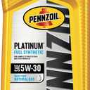 Pennzoil Platinum Full Synthetic 5W-30 Motor Oil (1-Quart, Single)