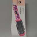 CALISTA GoGo Mini Heated Round Brush | Curl, De-Frizz, and Style Hair with the Mini 7 Styling Tool | Heats to 365F | Perfect for Travel | Dual Voltage | Compatible for Most Hair Types (Pink Petals)
