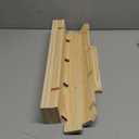 4 Steps Display Riser, Earring Display Stands, Showcase Cascading Merchandise Organizer Tray Vendor Display Supplies for Tabletop Shows Solid Wood