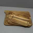 Ziruma Non Toxic Cutting Boards with Holder - Cutting Board Set Free of Mineral Oil, Made of FSC Acacia Wood - Cutting Boards for Kitchen - Includes 3 Chopping Boards + Holder
