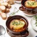 LE TAUCI French Onion Soup Bowls with Handles, 22 Ounce Ceramic French Onion Soup Crocks Oven Safe Serving Bowls for Soup, Chili, Beef Stew, Cereal, Pot Pies, Set of 4