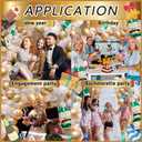 176PCS Champagne Bottle Balloons Balloon Garland Arch Kit, Happy New Year Years Decorations 2026, Balloon for Birthday Engagement Bachelorette Bride To Be Bridal Shower Party Decorations