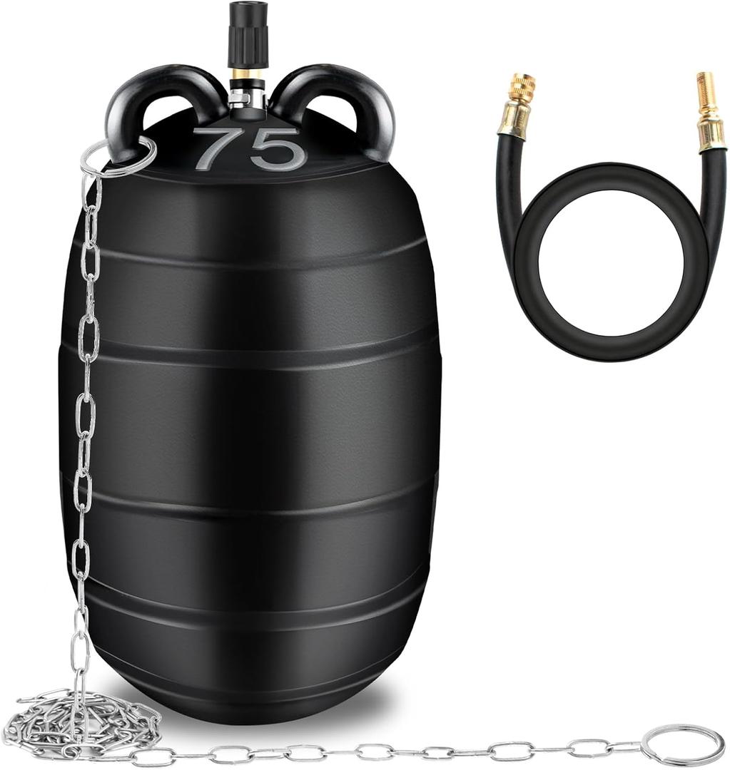 3 Inch Inflatable Pipe Plug Sewer Test Plug with 39.37" Hose and Chain, Inflatable Balloon Rubber Plug for Water Pressure Testing, Water Flow Blocking, and Pipe Leak Inspection