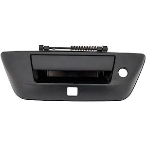 For Nissan Titan XD 2016 2017 Tailgate Handle | Textured Black | With Camera Hole | Replacement For 90606EZ06B