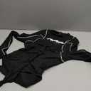 SweatyRocks Women's Mock Neck Long Sleeve Bodysuit Letter Print Body Suits Leotard Thong Bodysuits (Black)