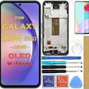 OLED Screen Replacement LCD Display Touch Digitizer Assembly with Frame for Samsung Galaxy A54 5G SM-A546E SM-A546B SM-A546U 6.4"(Support Fingerprint)