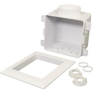 Highcraft TC100 Universal Inlet/Outlet Box Replacement White ABS