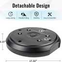 Patio Heater Weight Sand/Water Box 26.5 lbs Max Capacity Base Stabilizer, Weather-Resistant Resin Bladder for Outdoor Umbrella Gas Heaters