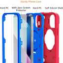 KCJ for iPhone 13 Mini Case/iPhone 12 Mini Case with [2×Screen Protectors+1xCamera Lens Protector] &Kickstand Soft Silicone+Hard PC Full Body Protection Heavy Duty Phone Case 5.4"