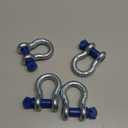 4 Pack 1/2" D Ring Shackle with 9/16" Screw Pin, 26,400 lbs Break Strength Heavy Duty Tow Recovery for Winch Off-Road Jeep Truck ATV UTV