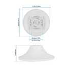 2 x CILIA Lamp Sockets Holder 2pcs E26/E27 Lamp Bases Includes Lamp Socket and Base for 110V-250V Suitable for Home, Office, and Industrial - White