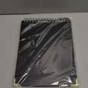 Top Spiral Notebook, A4 Hardcover Top Bound Steno Pads, 240 Pages 100gsm College Ruled Left Handed Notebook Journal for Work, School, Meeting Writing - Black, 8.5" x 11"