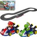 Carrera Evolution Analog Electric 1:32 Scale Slot Car Racing Track Set - Includes Two 1:32 Scale Cars & Two Dual-Speed Controllers Ages 8+, Mario Kart